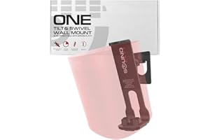 Sound bass One Wall Mount Bracket, Black, Single, Tilt & Swivel, Compatible with Sonos ONE, Gen 2, ONESL & Play:1