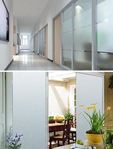 Yahee Milchglasfolie Sichtschutzfolie Fensterfolie Milchglas Folie 300 cm x 60 cm (1 Stück) - 6