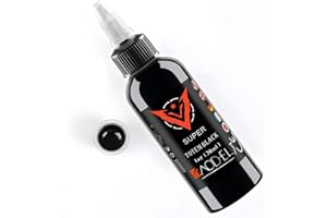 DLD Uniwersalny tusz do tatuażu czysty czarny permanentna plemienna wkładka konturowa 60 ml tatuaże Stick and Poke Pigment Microblading - wegański (56.7 g)