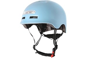 ‎SELFLOVE Erwachsene Fahrradhelm mit LED Licht CE-Zertifikate Radhelm Skaterhelm Herren und Damen E-Scooter Roller BMX Helm für Männer & Frauen Trekking City Rennradhelme Jugendhelme