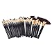 Abody 32Pcs Professional Make Up Brush Set Cosmetic Makeup Tool Kit Fundation Eyeshadow Brushes Lip Powder Eyebrow Brush With Bag (Golden Ferrule)