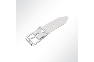 ‎LYSEL LYSEL® Schnallkappe Riemen Rollschnalle für Anhänger-Planen hellgrau