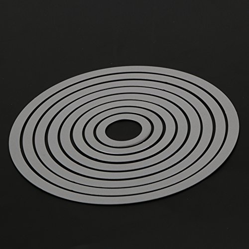 Demiawaking 8Pcs Kreis Metall Form Schneiden Schablonen DIY Sammelalbum Dekor Papier Karten, Metall Buchzeichen , Metall Lesezeichen als Geschenk fuer Freunde (11) - 5
