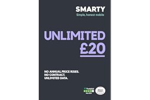 SMARTY SIM from only £6 for 4GB to £15 for 50GB, Unlimited Calls and Texts Included, Affordable, NO Credit Checks, NO Contract, Pay when you Activate SIM