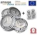 Price comparison product image 4 x Alloy Wheel Centre Caps with Mercedes Benz logo 75 mm – Class A B C E CLA CLK