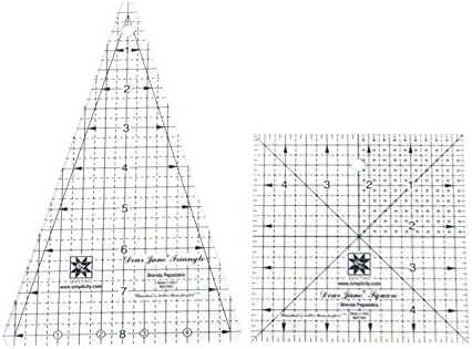 Dear Jane Square &amp; Triangle Acrylic Quilting Template