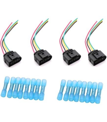 Für VW Stecker Reparatursatz Steckverbinder 4 Pol Ersetzen 1J0973724