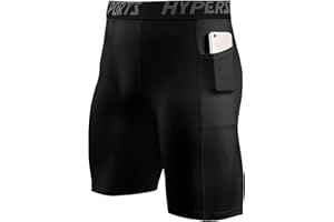 Towintec Pantaloncini Compressione da Uomo con Tasca per Calzamaglia da Corsa Sportiva con Tasche per Biancheria Intima per Allenamento Atletico in Spandex per Allenamento di Pallavolo e Pallacanestro