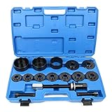 9 adaptadores en los tamaños: 55,5 mm, 59 mm, 62 mm, 65 mm, 66 mm, 71,5 mm, 73 mm, 78 mm, 84 mm. Diámetro exterior/2 taza de metal: 86 mm, 91 mm/1 Casquillo: 76 mm.
