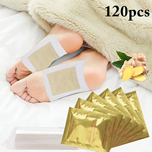 Patch per il Piedi, FunPa 120Pcs Detox dei Piedi Patch per i Piedi Rilievo Di Soccorso Per La Cura Del Dolore Detox Foot Pads Per Uomini e Donne