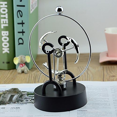 Decoresd Metal Magnetic Wiggler Perpetual Instrument Creative Room Decor Decoration Decoration Study Chaotic Pendulum Type Rudder,A