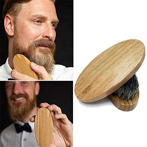 Preisvergleich Produktbild A-goo Bartbürste mit Wildschweinborsten Bartpflege