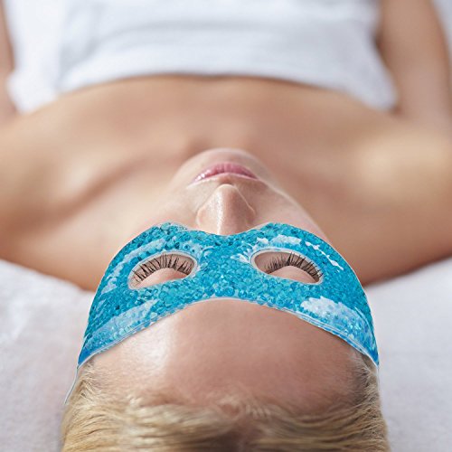 Feluna Gel-Augenmaske Entspannungsmaske Wellnessmaske für Kältetherapie Gelmaske Kühlmaske - 3