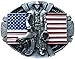 Produktbild PATRIOTIC COWBOY Flag Buckle Gürtelschnalle NEU USA