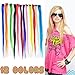 KingMas 12 Pcs 24" Colored Colorful Clip On In Hair Extension by KingMas