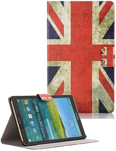 Samsung Galaxy Tab S 8.4 Hülle Case Tasche UHIPPO Kunstleder Schlank Folio Buch Kasten für Samsung Galaxy Tab S 8.4 Tablet Union Jack