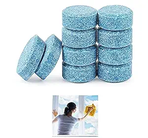 KADEN 10PCS/1Set Car Wiper Detergent Effervescent Tablets Washer Auto Windshield Cleaner Glass Wash Cleaning Compact Concentrated Tools (10)