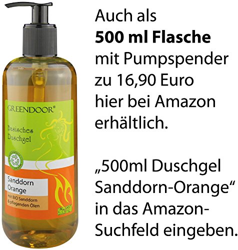 BASISCHES Duschgel Sanddorn Orange 250ml – vegan, 100% biologisch abbaubar, all natural, 100% Natur aus der Naturkosmetik Manufaktur, natürlich ohne Sulfate ohne Silikone, selbstverständlich ohne Tierversuche und ohne Konservierungsmittel = ohne Parabene, natural - 3
