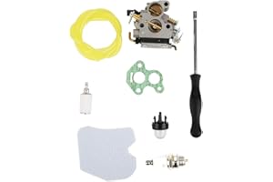 Raguso Kit de Repuesto de carburador de Motosierra Compatible con Junta de bujía de Bombilla de imprimación para Husqvarna 235 235e 236 240 240e N5a6