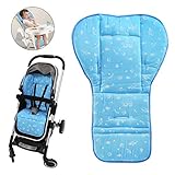 MATERIAL ECOLÓGICO: 100% algodón orgánico natural, el forro del asiento es bastante suave, acogedor y transpirable. Con el forro del asiento, su bebé se sentirá cómodo y disfrutará de un buen rato en la carriola.