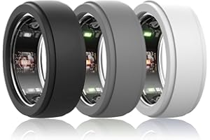 IKOPFLN 3 Pièces Coques de Protection Intelligentes Compatibles avec 0ura Ring Gen 3,Anti-Chute,Élastique,en Silicone,Accessoire pour 0ura Ring Workout (Taille S/M)