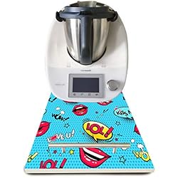 Pack Planche Décorée pour Thermomix et Vinyle pour Thermomix TM5 Modèle LOL