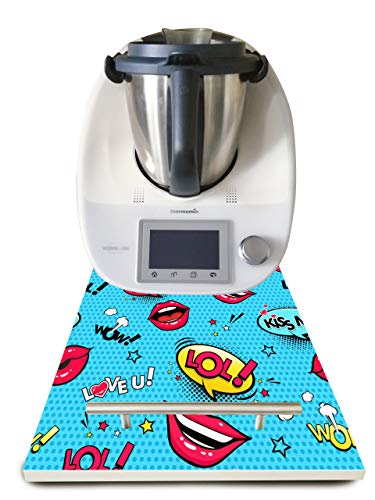 Pack Planche Décorée pour Thermomix et Vinyle pour Thermomix TM5 Modèle LOL