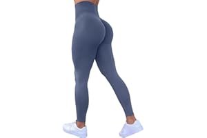 TAYOEA Leggings Sportivi a Compressione da Donna Yoga Lunghi Pantaloni Fitness Slim Fit Pantaloni Opachi Scrunch Pantaloni Senza Cuciture Push Up Vita Alta Esercizio Fitness Jogging