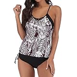 Damas Estilo retro Traje de baño a lunares de cintura alta Bikini Set Vintage 50s Pin Up Traje de baño sin espalda Traje de baño de una pieza Damas de verano Tankinis Conjunto multicolor de fondo Conjunto de dos piezas Traje de baño Deporte Yoga Fitness 3 piezas Tankini Damas Halter Tankini Hot Women Hombro Backless Sofisticado Swimsuit Damas Dos piezas Tribal Tankini Set Con Slip Negro