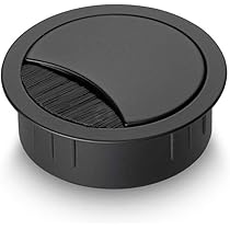 Passacavo Metallico Con Guarnizione A Spazzola - &Oslash; Foro 68 Mm, Nero Opaco