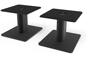 Kanto SP6HD Uniwersalne stojaki na głośniki biurkowe - 15 cm - 2 sztuki - stal (czarne)