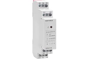 GAEYAELE Intermediate Relay Auxiliary Relay 16A 3SPDT Din Rail Switch(GR8-316,AC/DC 12V)
