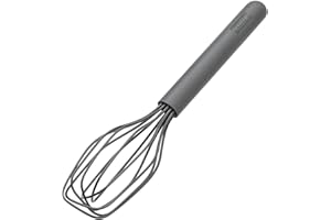 Kaiser Inspiration - Frusta da 29 cm, in 100% silicone, ergonomica, antiscivolo, lavabile in lavastoviglie, resistente al calore fino a 200 gradi, colore: Grigio