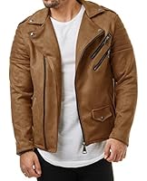 Burocs MR18-4 Herren Kunst-Lederjacke Bi...
