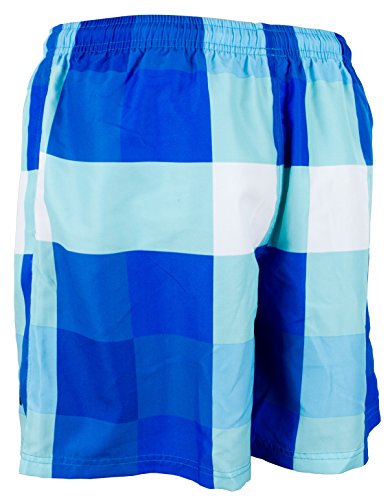 GUGGEN MOUNTAIN Herren Badeshorts Beachshorts Boardshorts Badehose kariert *High Quality Print* - 6