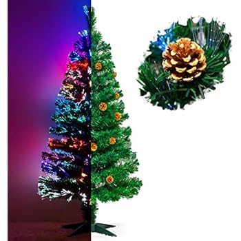 Mobel Wohnen Kunstlicher Tannenbaum Weihnachtsbaum 60cm In Fiberglas Optik Led Wechselfarbe Weihnachtsdekoration