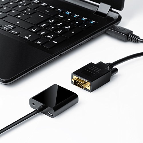 CSL – 5m (Meter) HQ Premium DisplayPort (DP) auf VGA Kabel | DisplayPort (DP) to VGA cable | Full HD 1080p | 24k vergoldete Kontakte / 3 fach Schirmung (Drahtgeflecht + Metallfolie + Kunststofffolie) - 4