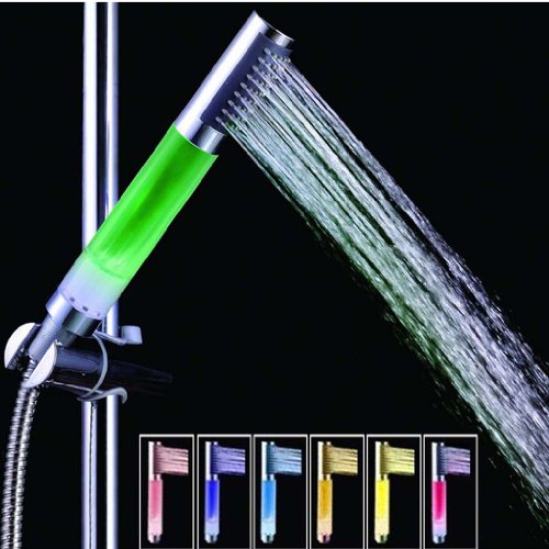 MagiDeal Bad Automatischen 7 Farbwechsel LED Licht Duschkopf Spritze Kopfbrause - 5