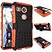 Produktbild LG Nexus 5 Case, DRUnKQUEEn Heavy Duty Rugged Hybrid Armor Dual Layer Hard Shell Tire Tread Grenade Grip Combat Tyre Textured Cover with Kickstand