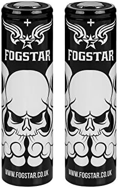 2 x Fogstar 18650 3.7V 3500mAh 10/20A Premium Vaping Battery - Flat Top - Independently Tested