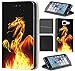 Produktbild CoverFix Premium Hülle für Samsung Galaxy S8 Flip Cover Schutzhülle Kunstleder Flip Case Motiv (1298 Drache Dragon Schwarz Gelb Rot)