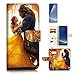 Produktbild (für Samsung S8, Galaxy S8) Flip Schutzhülle Bundle Hülle & Displayschutzfolie, a21078 Beauty Beast
