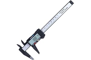 ENZYLUXE 1Pack Large Screen Digital Caliper, 150mm/6inch Caliper Measuring Tool,Electronic Measuring Tool, Lightweight Digital Vernier Caliper, Measuring Tools Calipers Gauge(Black)