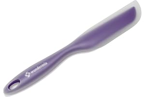 Spatule ThermiSpatel Wundermix Thermomix en silicone sans BPA racleur à crème résistant à la chaleur pratique 27 x 4 cm. lilas