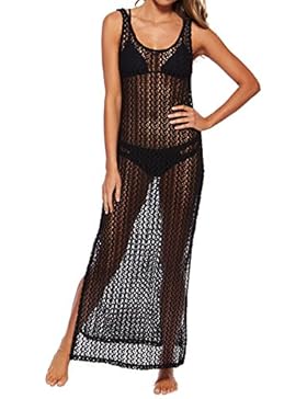 Juleya donne pizzo ricamato floreale Dress Crochet coprire canotta Bralet