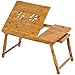 Produktbild TecTake Laptoptisch Notebooktisch Betttisch faltbar höhenverstellbar aus Bambus mit Schublade 55x35cm