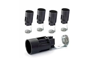 ORION LIGHTSTYLE Lot de 5 douilles de bougie Ø 24 mm pour lustre Maria Theresia, longueur 65 mm, compatible avec douille E14