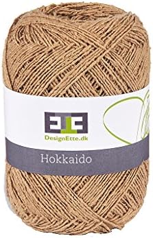 Designette Hokkaido 100 Percent Yarn Ball 4ply Natural Fibers A1 (Suprime Quality) Raw Silk, 2 Cafe au Lait