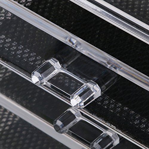 Makeup Organizer ISWEES Acryl Kosmetik Make Up Aufbewahrung Organiser Schubladen 23.5x13x19.5 cm 4 Ebenen 4 Schubladen Großes (4 Ebenen – 4 Schubladen) - 7