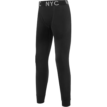 WISREMT Bambini Giovani Ragazzi Pantaloni A Compressione Leggings Pantaloncini Sportivi Intimo Sportivo Per La Corsa Basket Monopiede Tights - 5